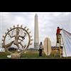 Burning man in Washington DC