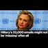 Hillary's 33,000 