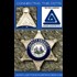 Panel: Droop Mountain, WVA pedocriminal site next to Children's center, prison & air strip. WVA Deputy Sheriff's badge with FBI pedocriminal Boy Lover symbol